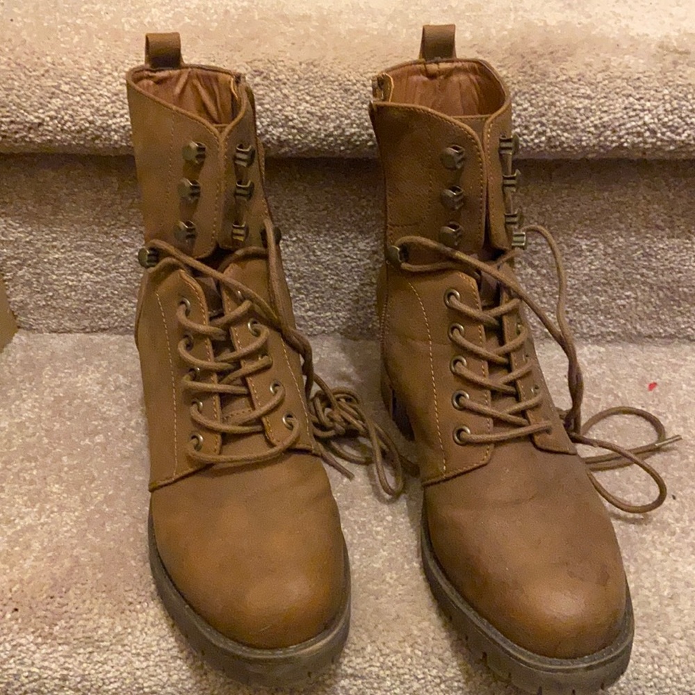 Faux Leather Boots